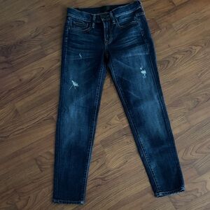 Vince - Mason Relaxed Rolled Dark Blue Women Skinny Jeans | Size 24